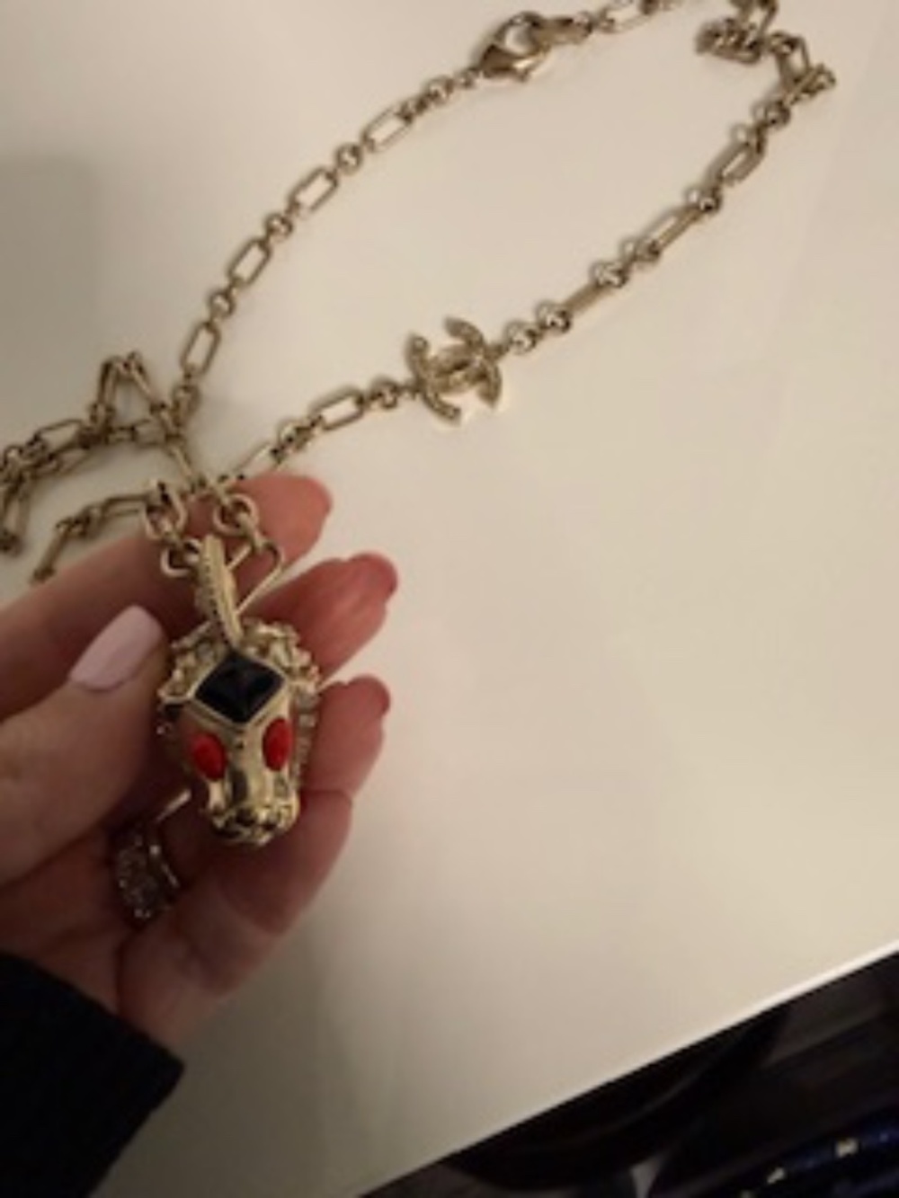 CHANEL GRIFFON LION HEAD NECKLACE *Very rare! - Picture 6 of 10